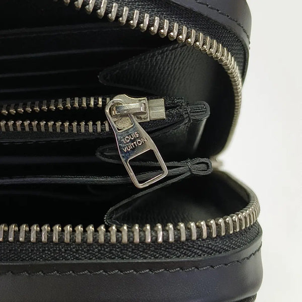 ZIPPY GM Damier Graphite Coated Canvas Gray