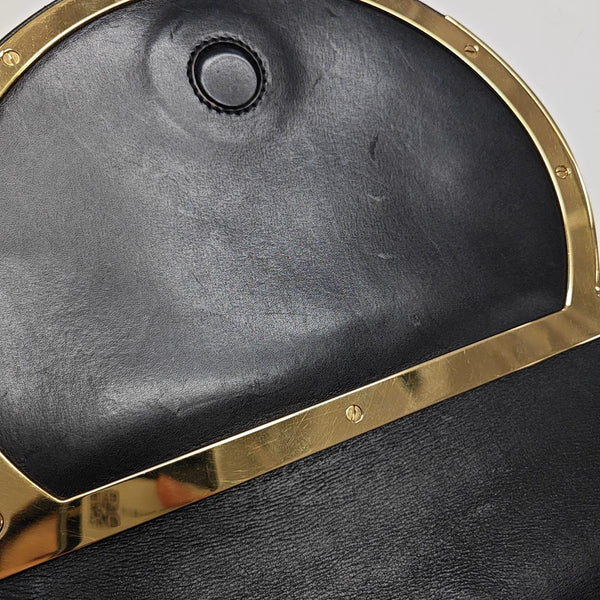 Calfskin Shoulder Bag Black