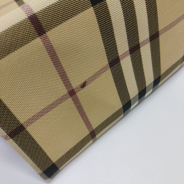 Coated Canvas Tote Bag Beige