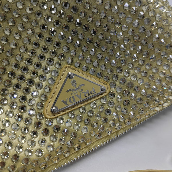 Satin Shoulder Bag Yellow
