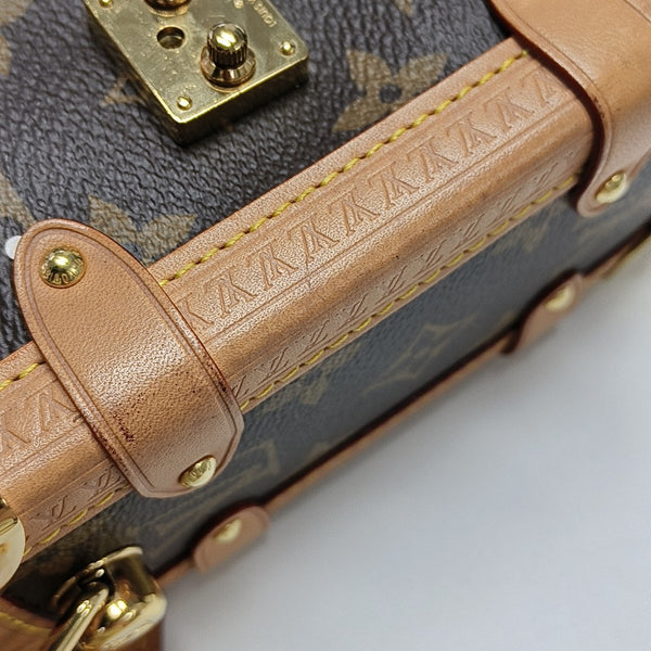 SIDE TRUNK MM Monogram Coated Canvas Brown