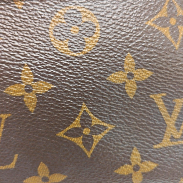 Authenticated pre-owned ACCESSOIRES Mini Monogram Coated Canvas Brown - Top Handle Bag at Looply