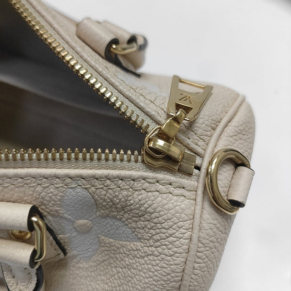 PAPILLON BB Monogram Calfskin Beige