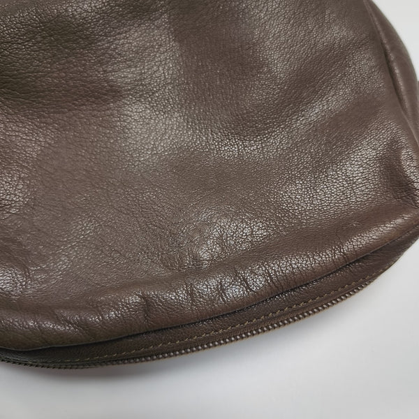 Calfskin Shoulder Bag Brown