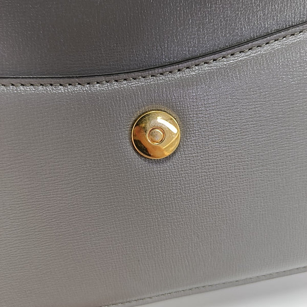 GG Ring Small Calfskin Gray