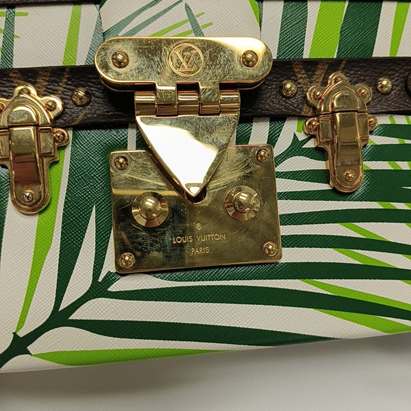 PETITE MALLE Coated Canvas Green