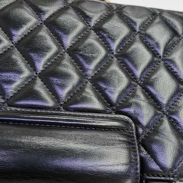 KELLY Mini Quilted Lambskin Black