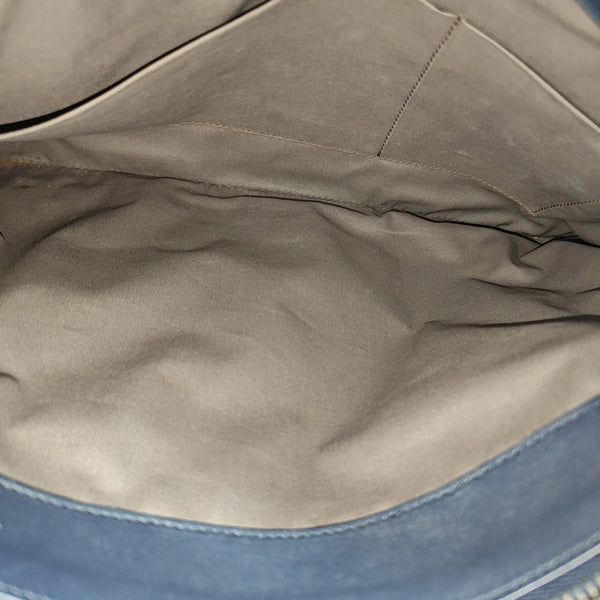 Calfskin Shoulder Bag Blue