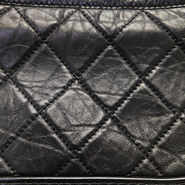 GABRIELLE Small Quilted Calfskin Black