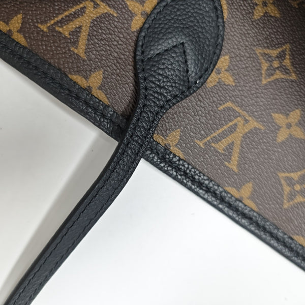 NEVERFULL INSIDE OUT MM Monogram Calfskin Black