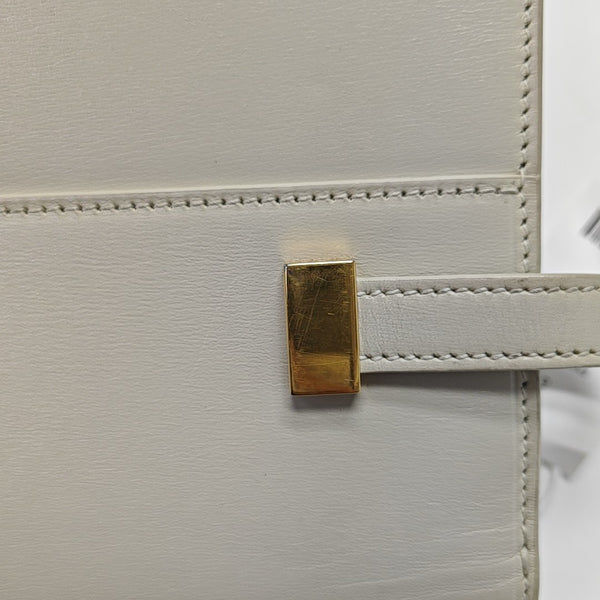 MANHATTAN Medium Calfskin White