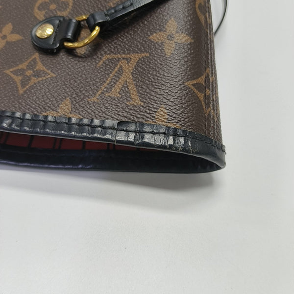 NEVERFULL MM Monogram Coated Canvas Brown