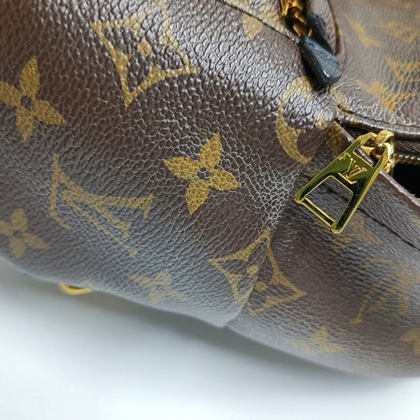 PALM SPRINGS Mini Monogram Coated Canvas Brown