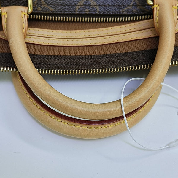 SPEEDY 35 Monogram Coated Canvas Brown