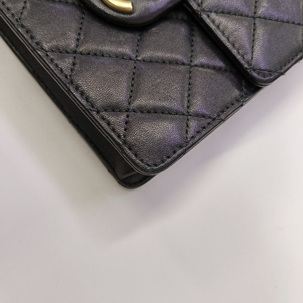 Quilted Lambskin Mini Black