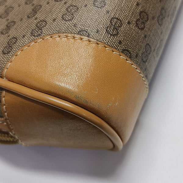 Monogram Coated Canvas Top Handle Bag Beige