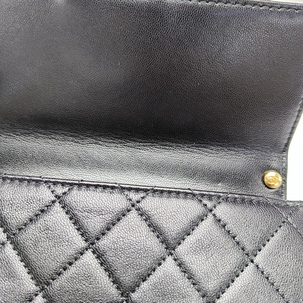 Quilted Lambskin Crossbody Bag Black