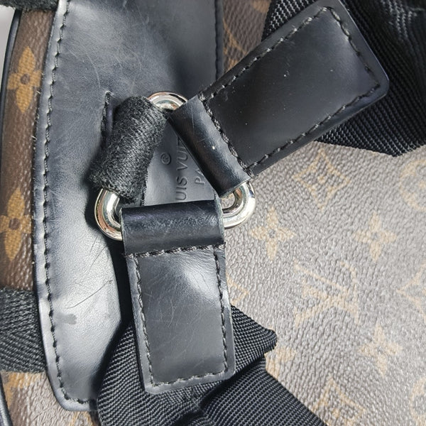 JOSH Monogram Coated Canvas Brown