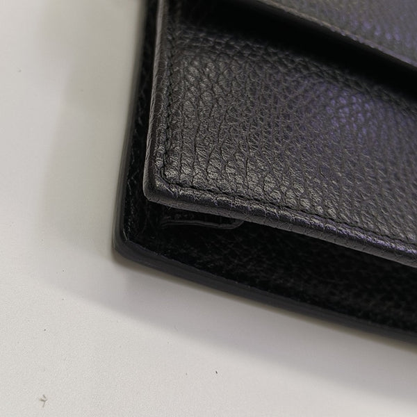Interlocking G Small Calfskin Black