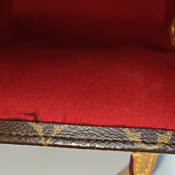 SAC PLAT BB Monogram Coated Canvas Brown