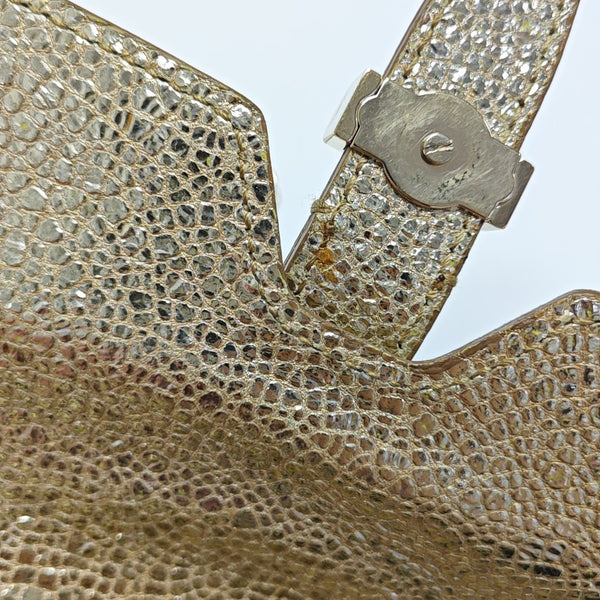 Special Material Shoulder Bag Gold