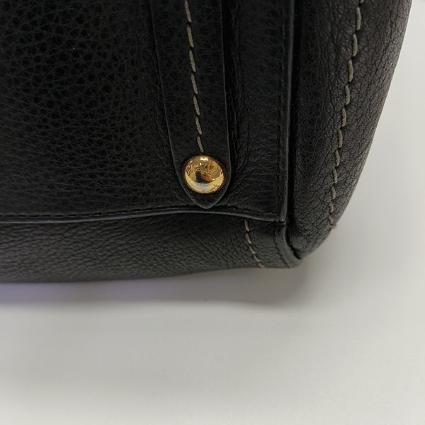 Calfskin Shoulder Bag Black