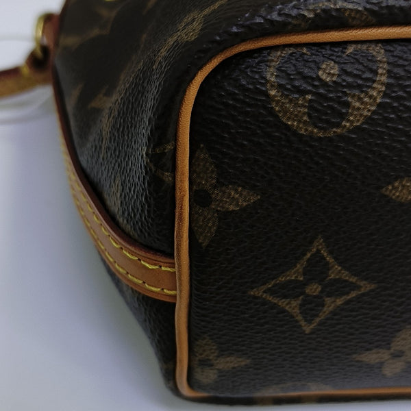 NÉONOÉ Nano Monogram Coated Canvas Brown