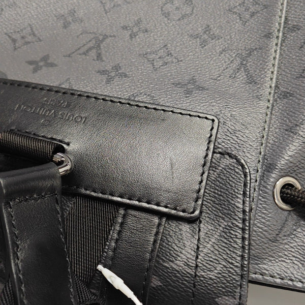 CHRISTOPHER PM Monogram Coated Canvas Gray