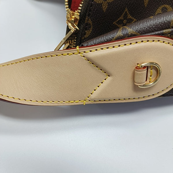 SLOUCHY PM Monogram Coated Canvas Brown