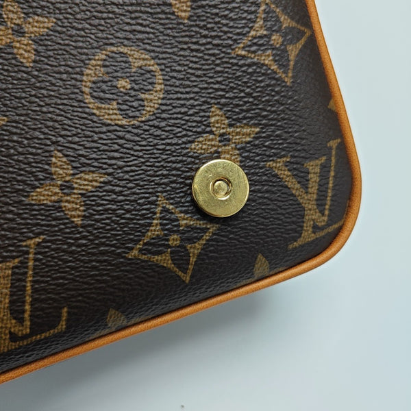 SATCHEL Mini Monogram Coated Canvas Brown