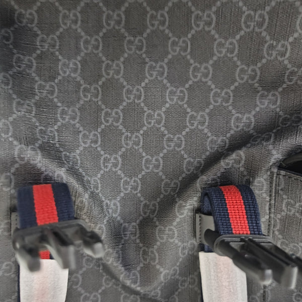 GG Supreme Monogram Coated Canvas Black