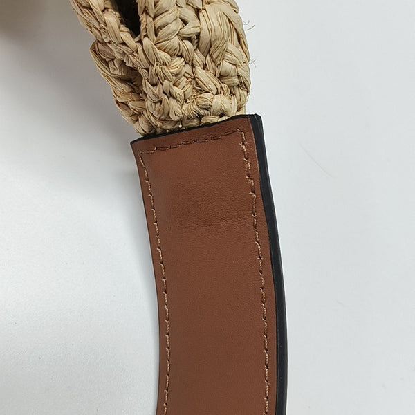 Straw Top Handle Bag Beige