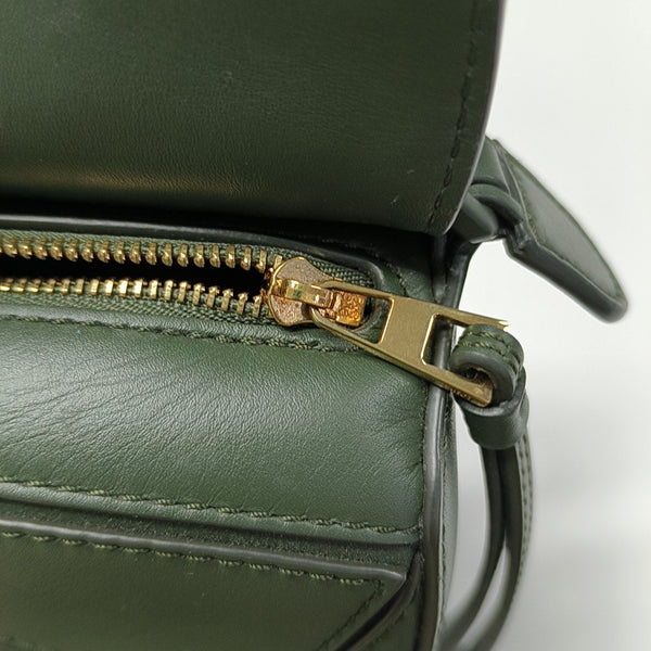 Puzzle Mini Calfskin Green