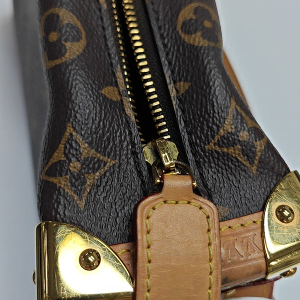 SIDE TRUNK MM Monogram Coated Canvas Brown