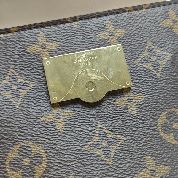 CLUNY PM Monogram Coated Canvas Brown