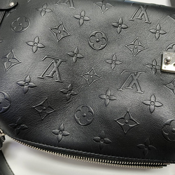SIDE TRUNK MM Monogram Calfskin Black