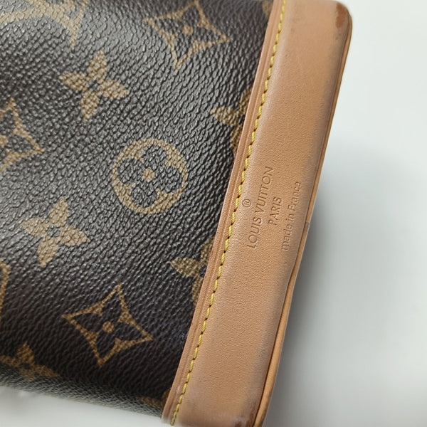 NOÉ Nano Monogram Coated Canvas Brown