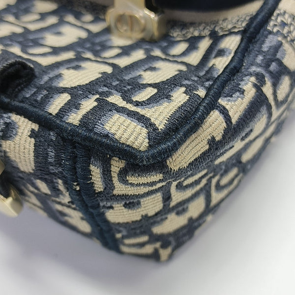 Diorcamp Small Oblique Canvas Blue