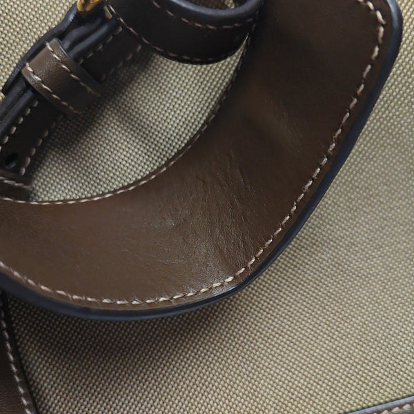 Canvas Shoulder Bag Beige