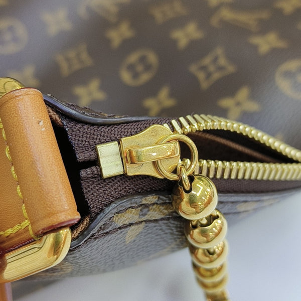 Monogram Coated Canvas Shoulder Bag GM Brown