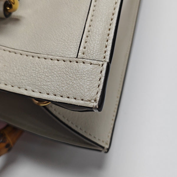 Diana Small Calfskin White
