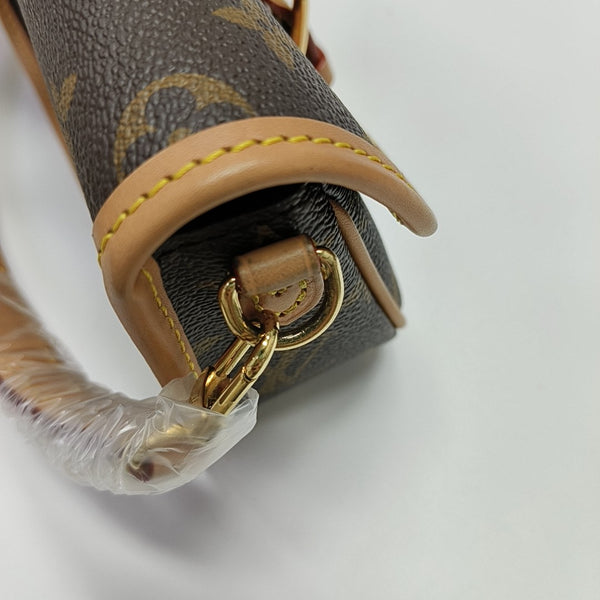 DIANE Nano Monogram Coated Canvas Brown