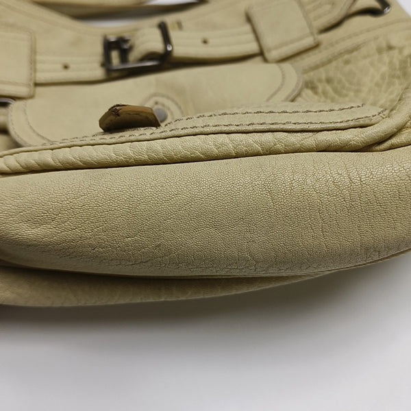 Calfskin Shoulder Bag Beige