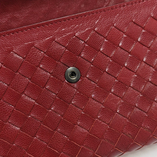 Lambskin Wallet Red