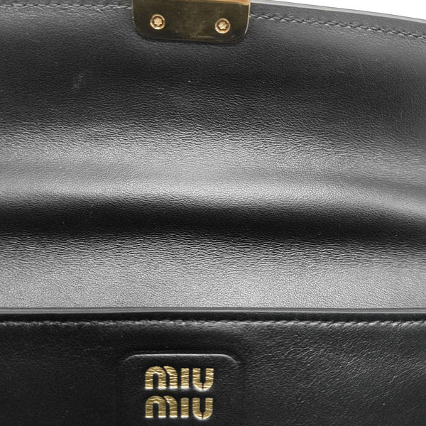 Calfskin Top Handle Bag Black