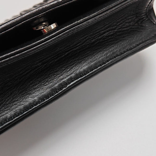 Calfskin Shoulder Bag Black