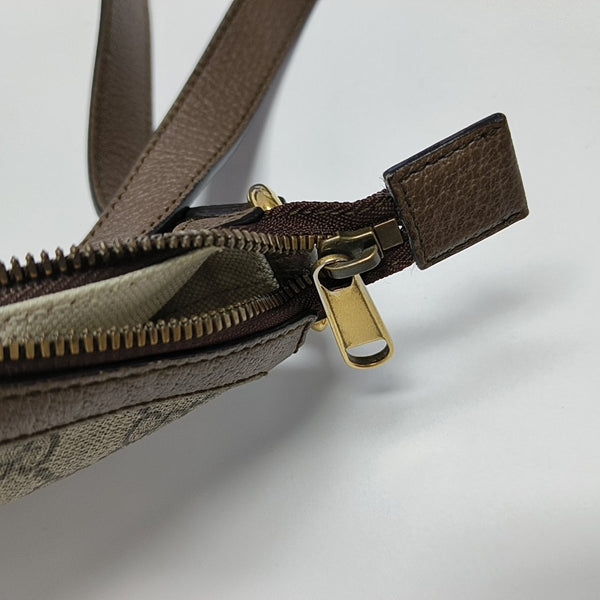 Ophidia Small Monogram Coated Canvas Beige