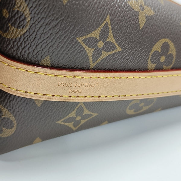 Monogram Coated Canvas Shoulder Bag Brown