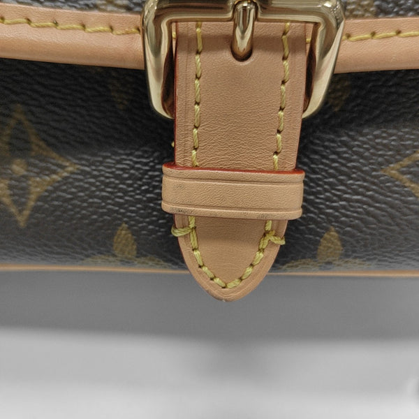 DIANE Nano Monogram Coated Canvas Brown