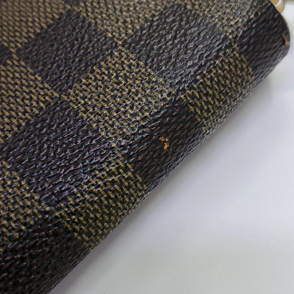 ZIPPY Damier Ebene Coated Canvas Brown Wallet